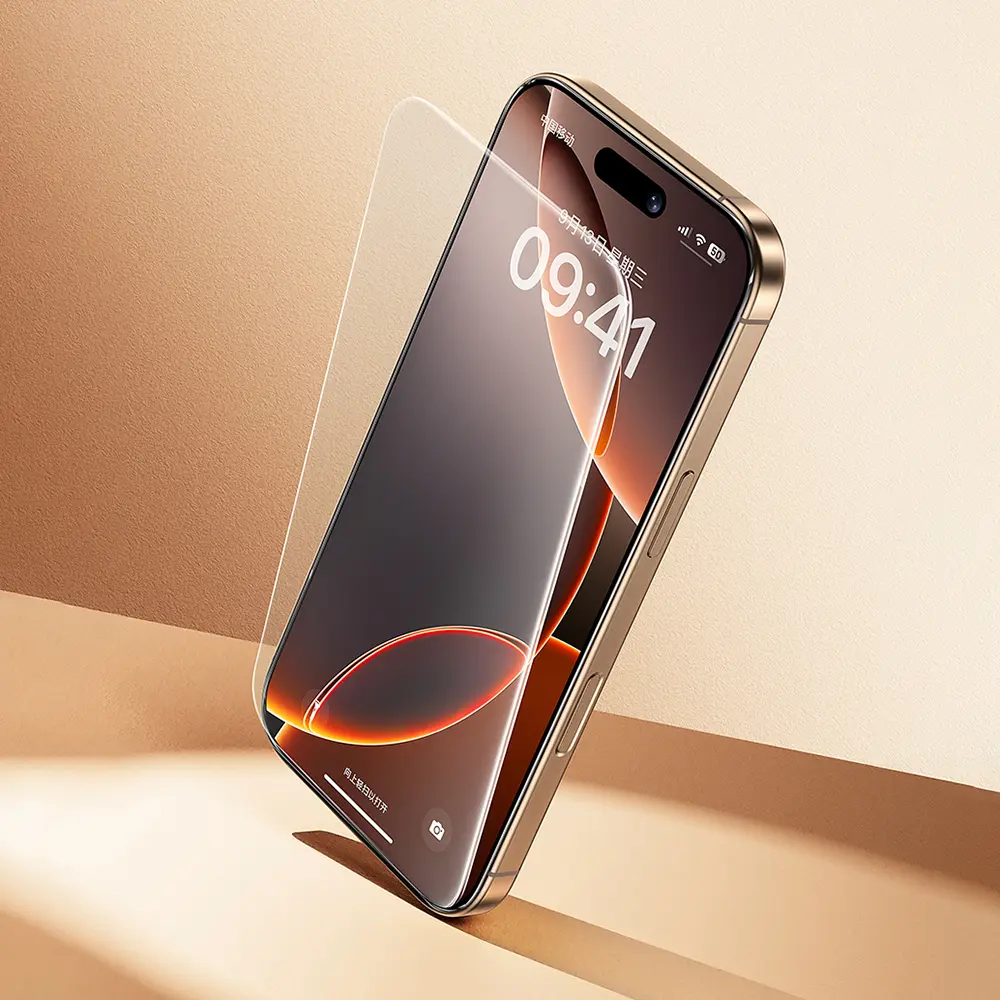 iPhone 16 Pro Max Tam Kaplayan Şeffaf Ekran Koruyucu - Benks InvisiWarrior