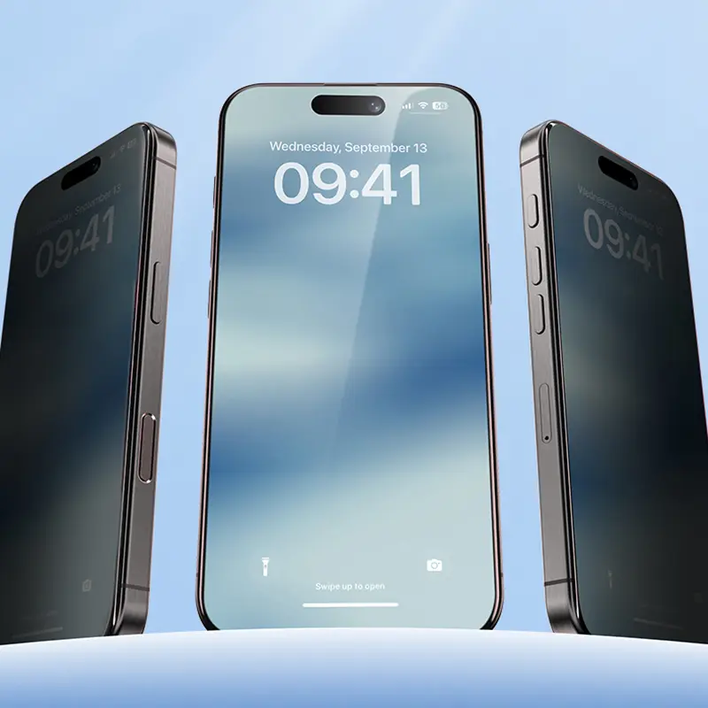 iPhone 16 Pro Max Hayalet Ekran Koruyucu, Uygulama Aparatlı - Benks Privacy