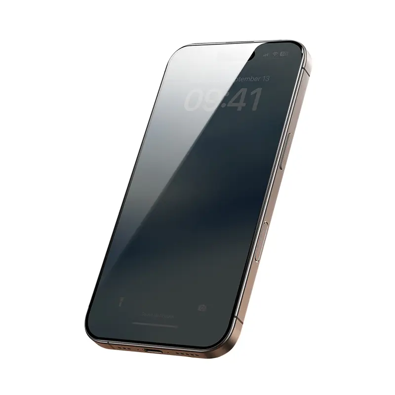 iPhone 16 Pro Max Hayalet Ekran Koruyucu, Uygulama Aparatlı - Benks Privacy
