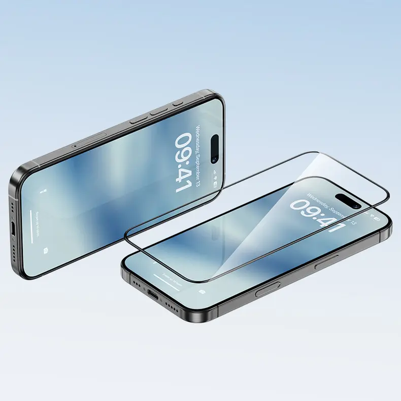 iPhone 16 Pro Max Ekran Koruyucu, 0.9 mm Çerçeveli 0.3 mm Cam - Benks Ultra Shield