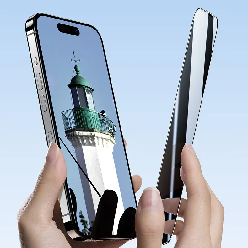 iPhone 16 Pro Max Ekran Koruyucu, 0.9 mm Çerçeveli 0.3 mm Cam - Benks Ultra Shield
