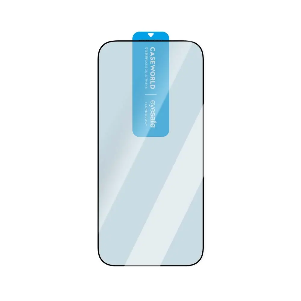 iPhone 16 Pro Max 3D Eyesafe Mavi Işık Filtreli Temperli Cam Ekran Koruyucu - CaseWorld