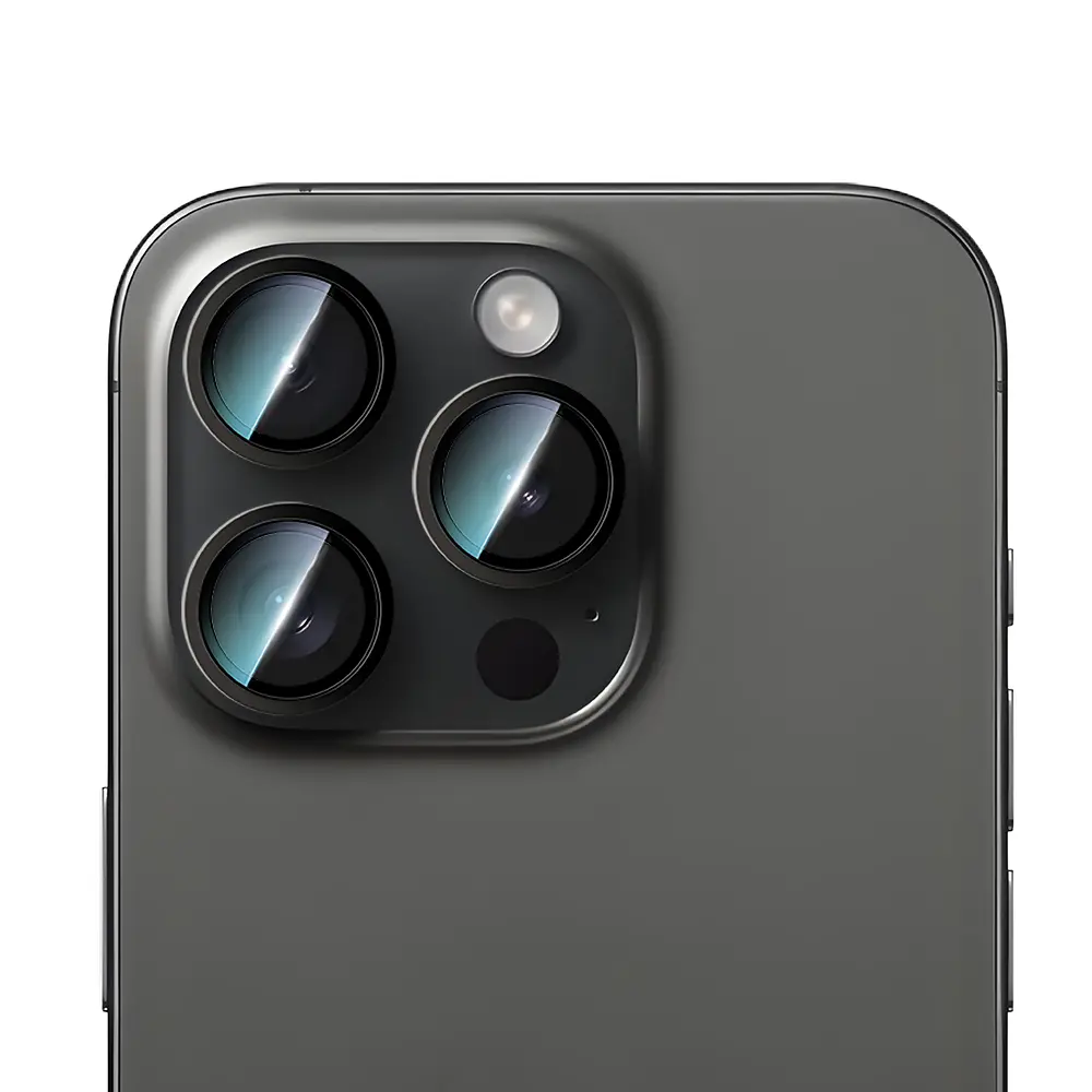 iPhone 16 Pro Max Kamera Lens Koruyucu, Oleofobik ve Yansıma Önleyici - CaseWorld Alloy