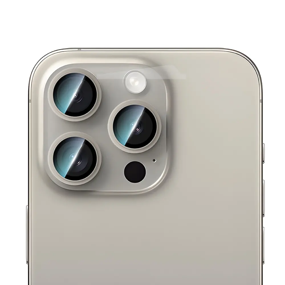 iPhone 16 Pro Max Kamera Lens Koruyucu, Oleofobik ve Yansıma Önleyici - CaseWorld Alloy