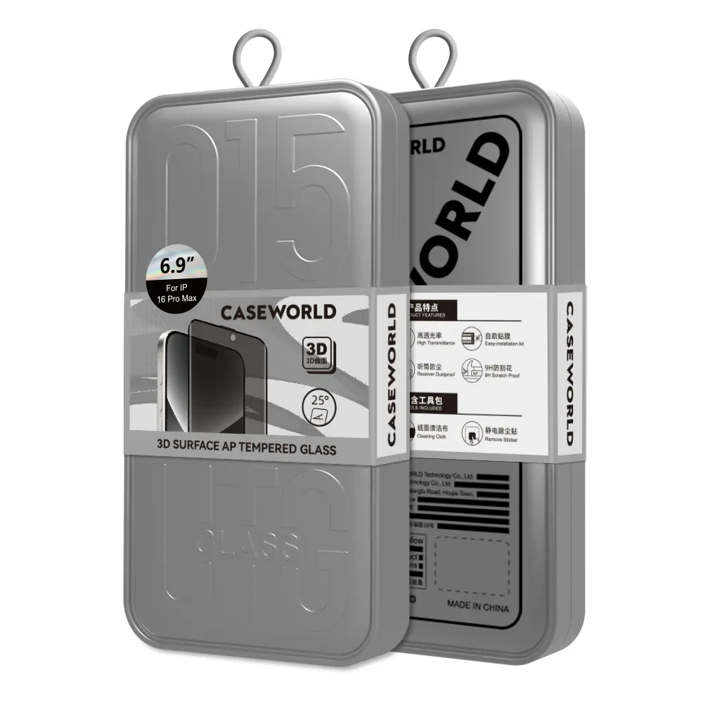 iPhone 16 Pro Max Gizlilik Filtreli Temperli Cam Ekran Koruyucu - CaseWorld HD Privacy