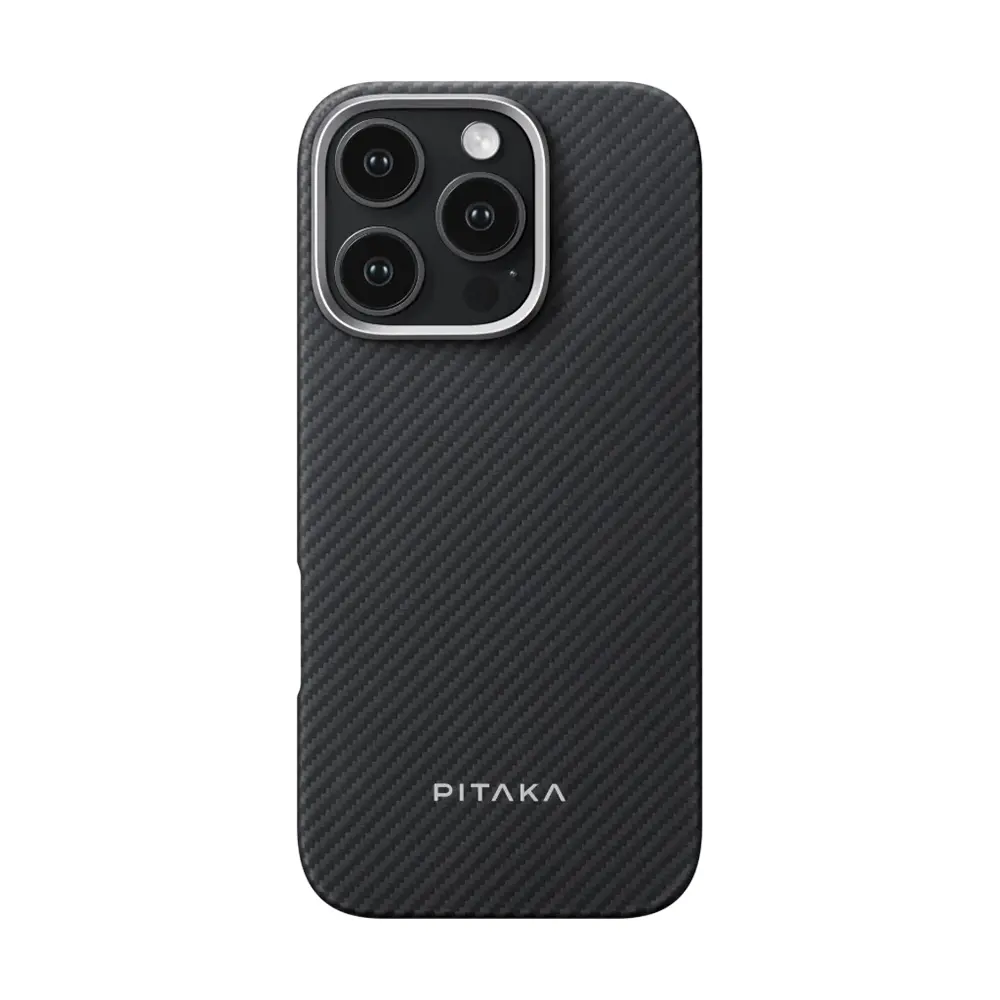 iPhone 16 Pro Max MagSafe Uyumlu Aramid Fiber Kılıf - Pitaka Ultra-Slim Classic