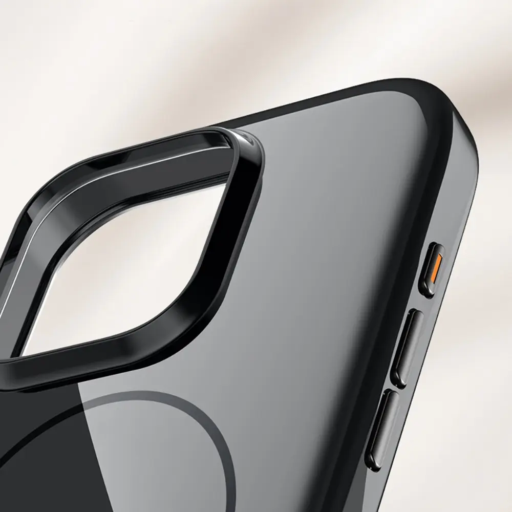 iPhone 16 Pro Max MagSafe Uyumlu Şeffaf Olmayan Kılıf - Wlons Frego