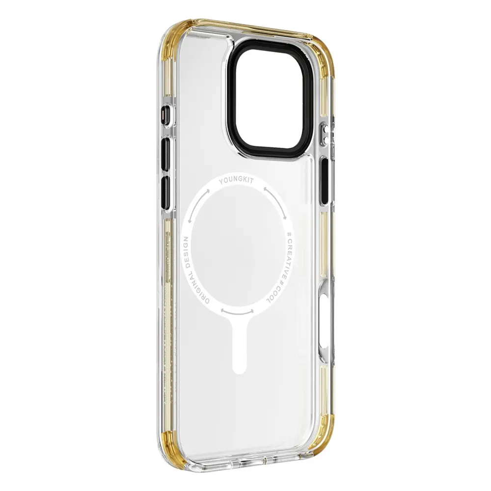 iPhone 16 Pro Max MagSafe Uyumlu Şeffaf Kılıf - YoungKit Crystal Color