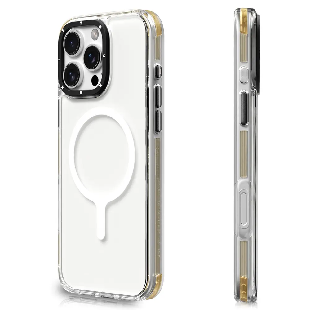 iPhone 16 Pro Max MagSafe Uyumlu Şeffaf Kılıf - YoungKit Crystal Color