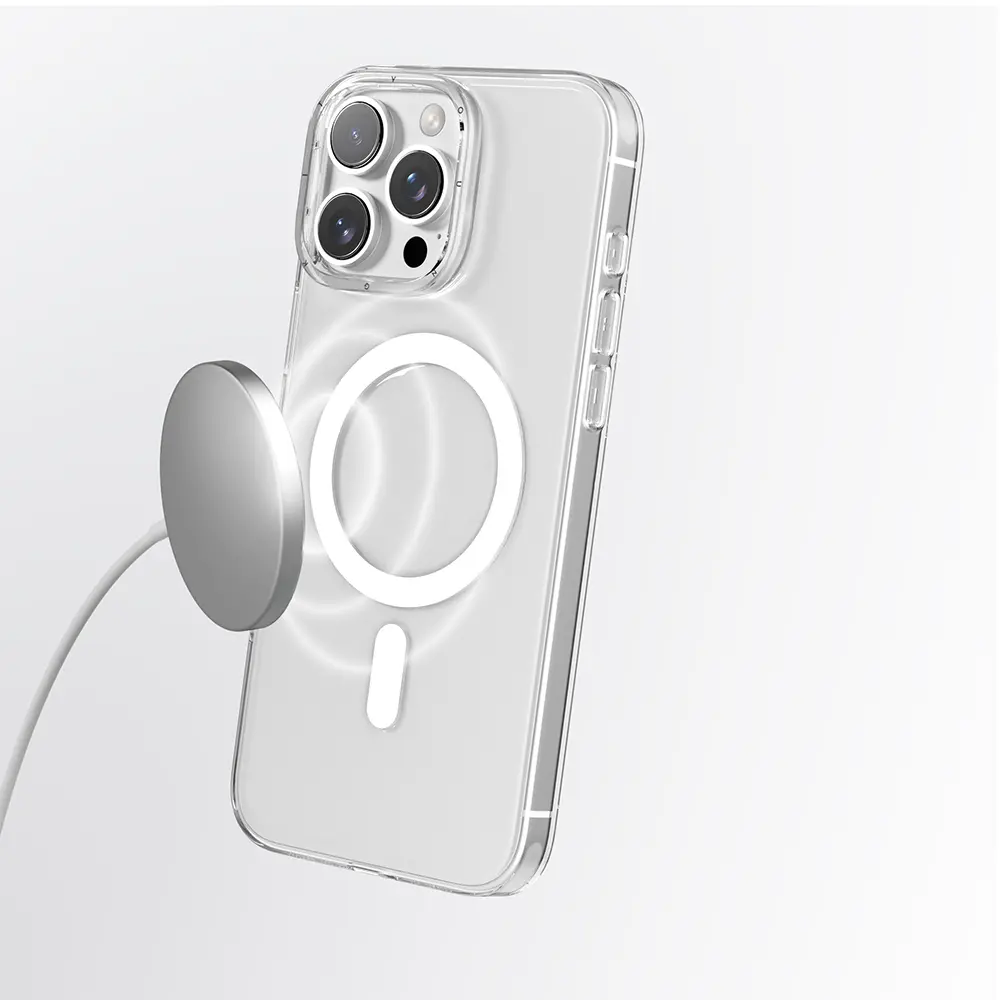 iPhone 16 Pro Max MagSafe Uyumlu Şeffaf Kılıf - Youngkit Ice