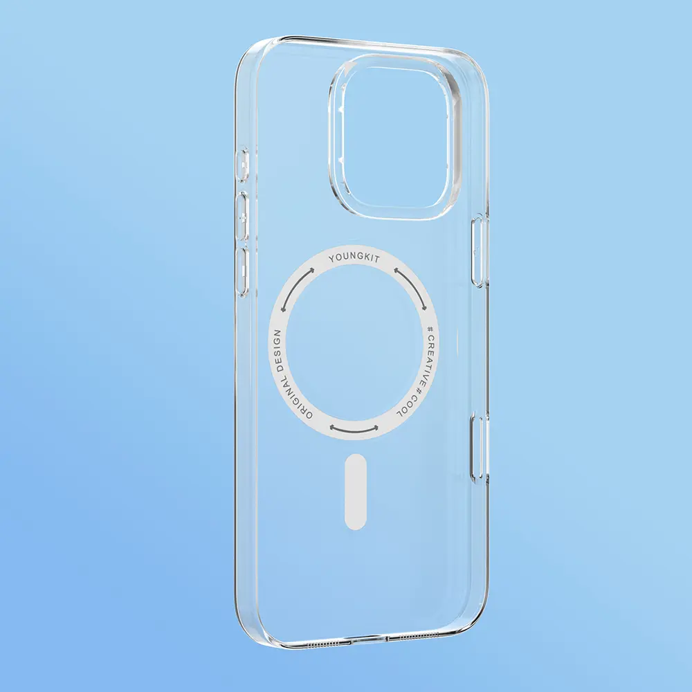 iPhone 16 Pro Max MagSafe Uyumlu Şeffaf Kılıf - Youngkit Ice
