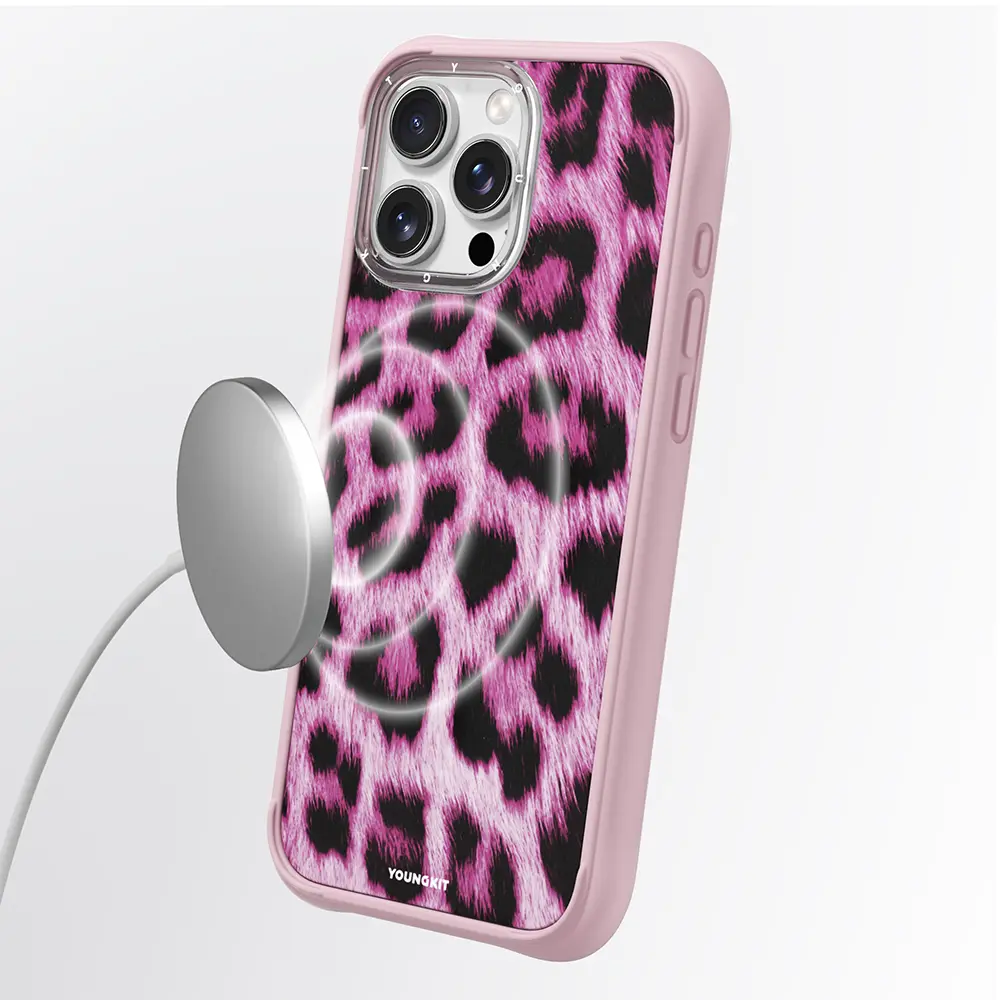 iPhone 16 Pro Max MagSafe Uyumlu Kılıf - Youngkit Leopard Serisi