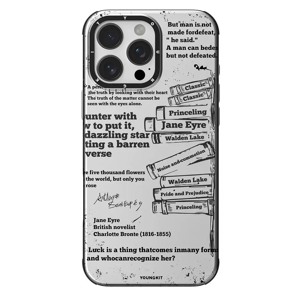iPhone 16 Pro Max MagSafe Uyumlu Kılıf - Youngkit Literary Classic