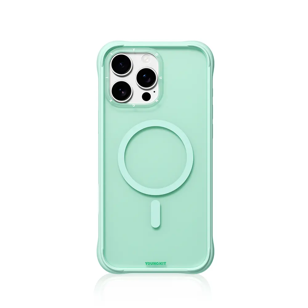 iPhone 16 Pro Max MagSafe Uyumlu Silikon Kılıf - Youngkit Macaroon