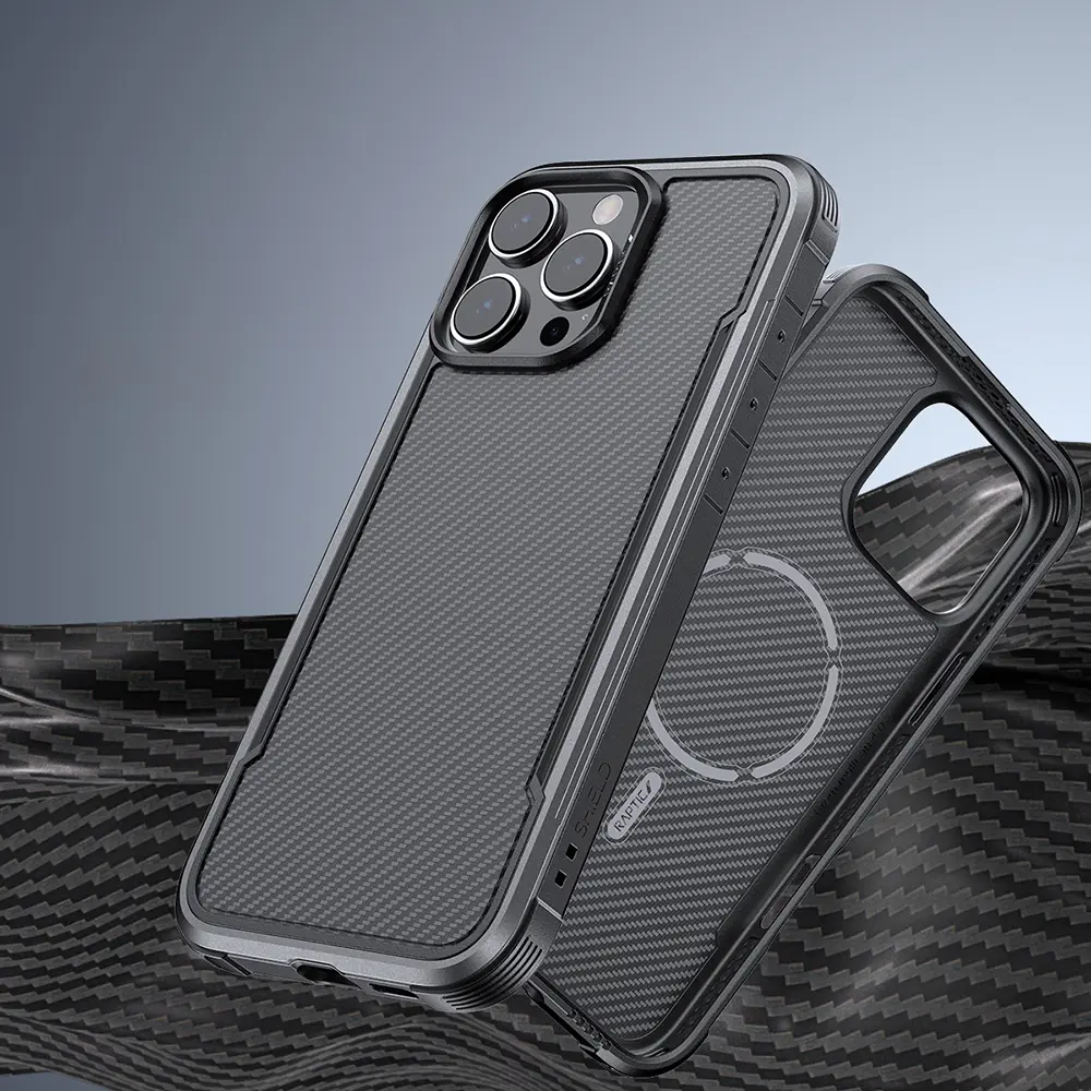 iPhone 16 Pro Max MagSafe Uyumlu Kılıf - Raptic Apex Karbon Fiber Tasarım