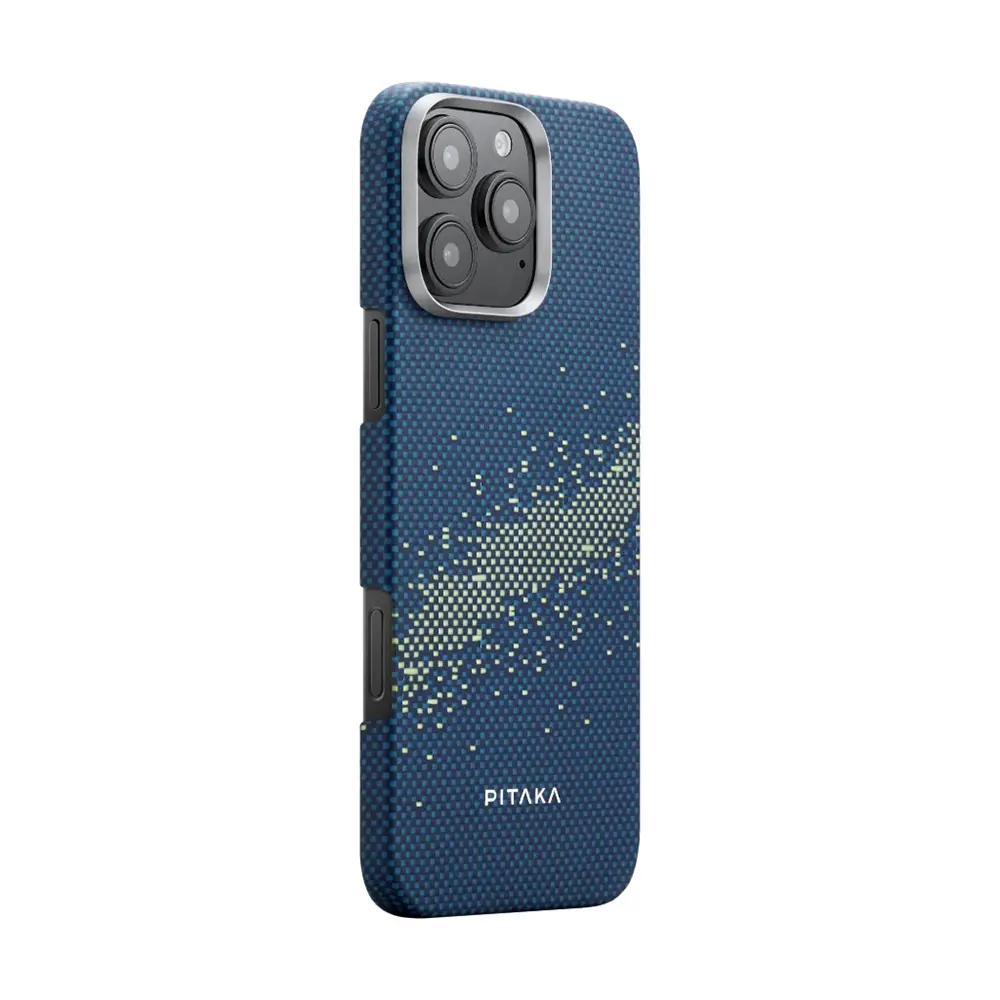 iPhone 16 Pro Max MagSafe Uyumlu Aramid Fiber Kılıf - Pitaka Tactile Woven Starpeak