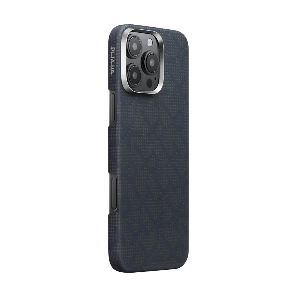 iPhone 16 Pro Max MagSafe Uyumlu Aramid Fiber Kılıf - Pitaka Tactile Woven Monogram