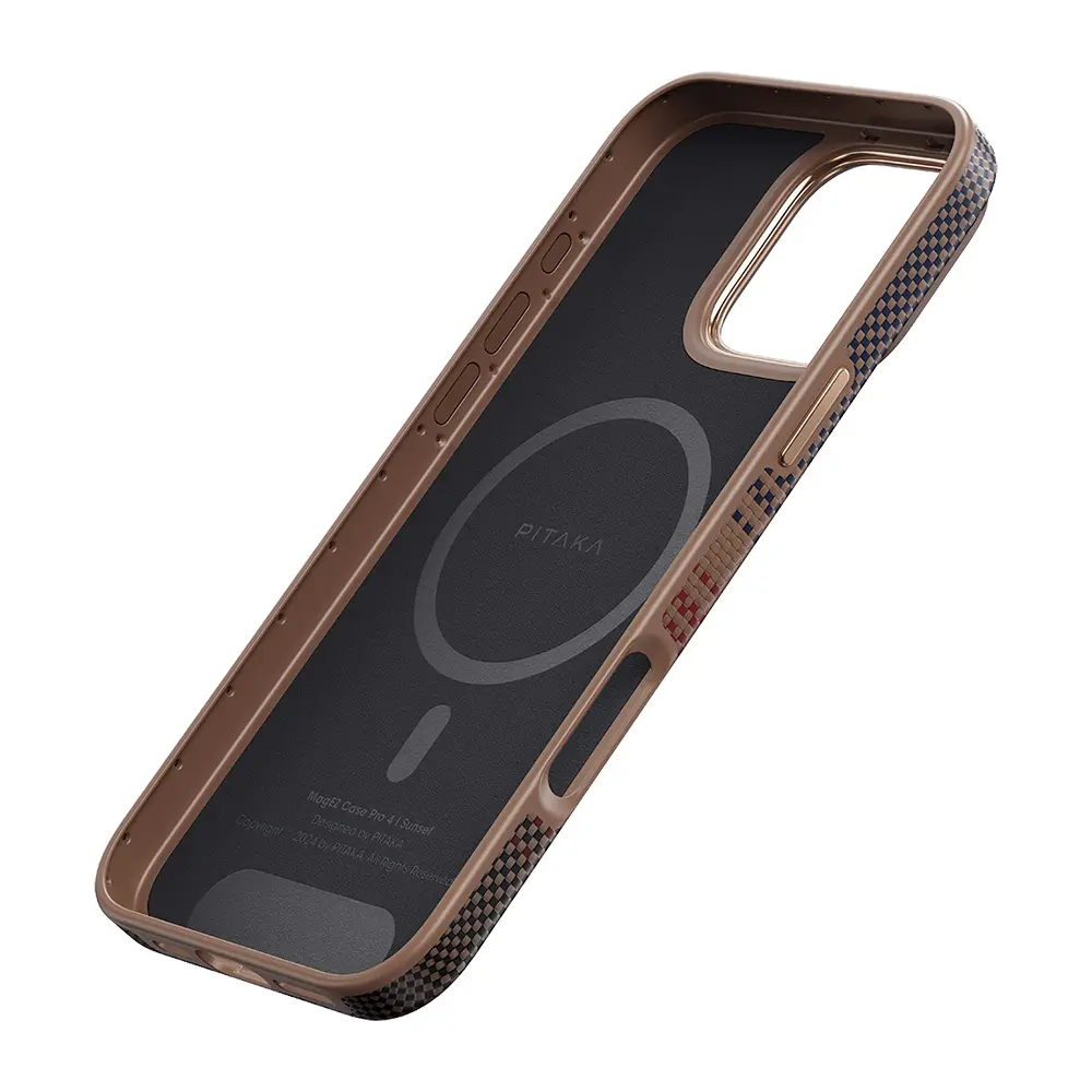 iPhone 16 Pro Max MagSafe Uyumlu Aramid Fiber Kılıf - Pitaka Sunset
