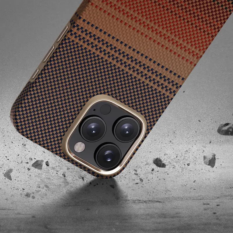 iPhone 16 Pro Max MagSafe Uyumlu Aramid Fiber Kılıf - Pitaka Sunset
