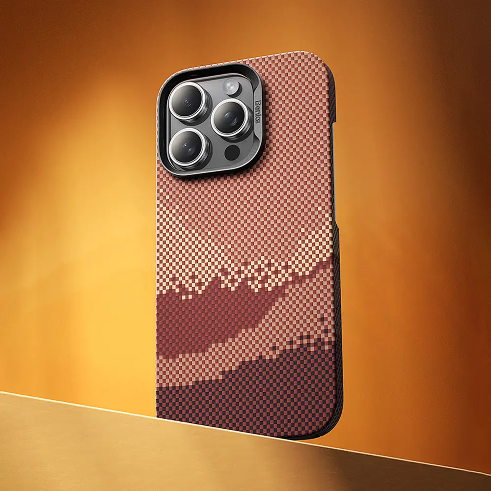 iPhone 16 Pro Max MagSafe Uyumlu Kevlar Kılıf - Benks GoldenTide ArmorAir