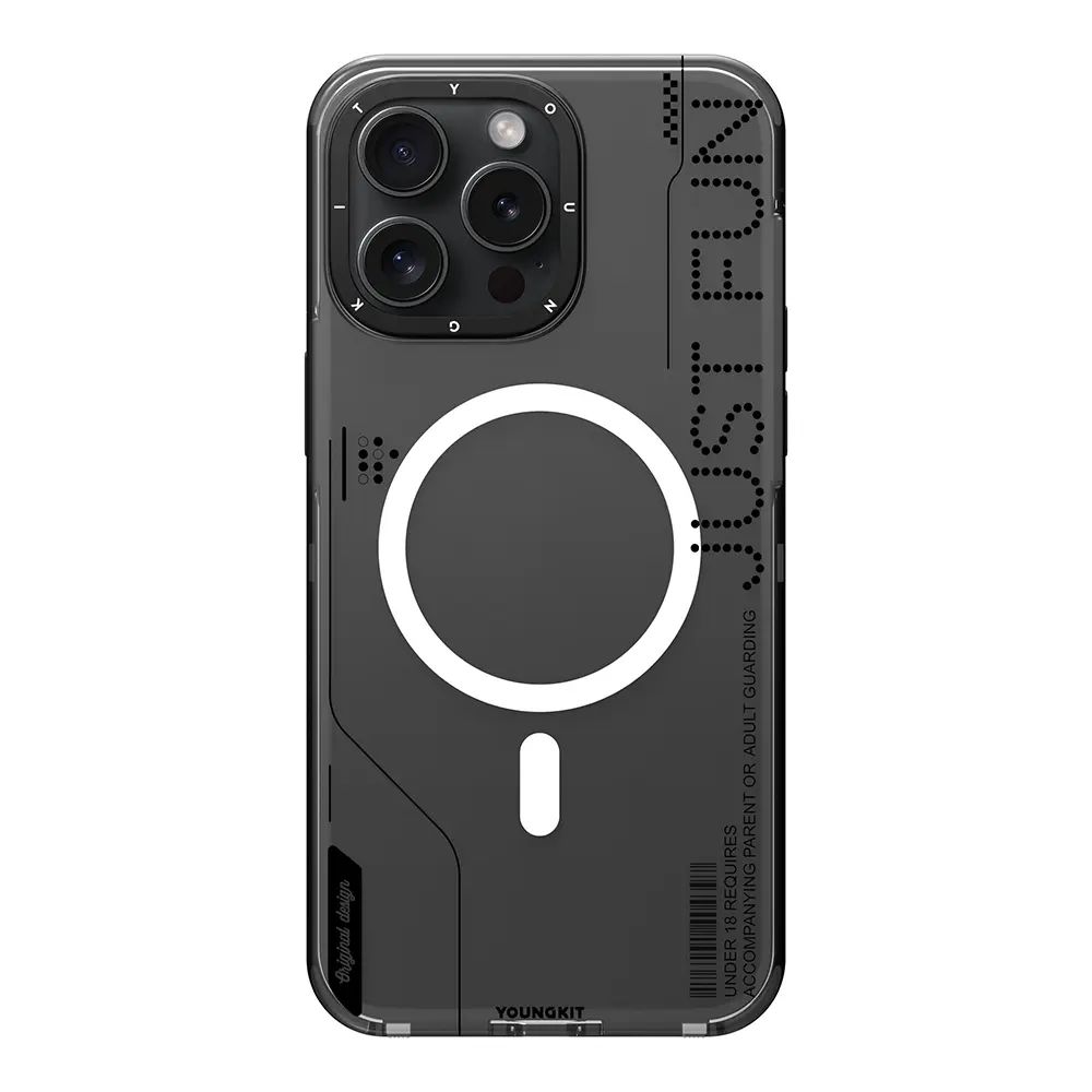 iPhone 16 Pro Max MagSafe Uyumlu Çıkarılabilir Arka Yüzeyli Kılıf - Youngkit Mecha