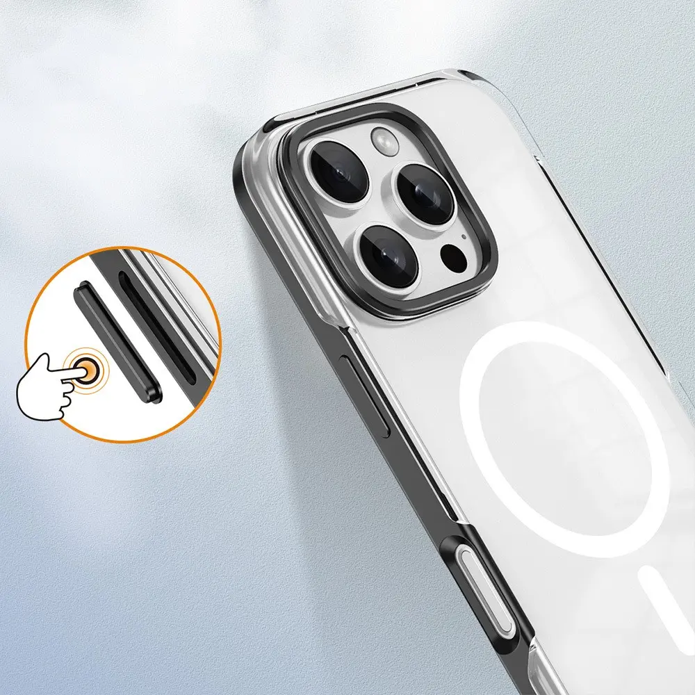 iPhone 16 Pro Max MagSafe Uyumlu Çıkarılabilir Arka Yüzeyli Kılıf - Zore Polar