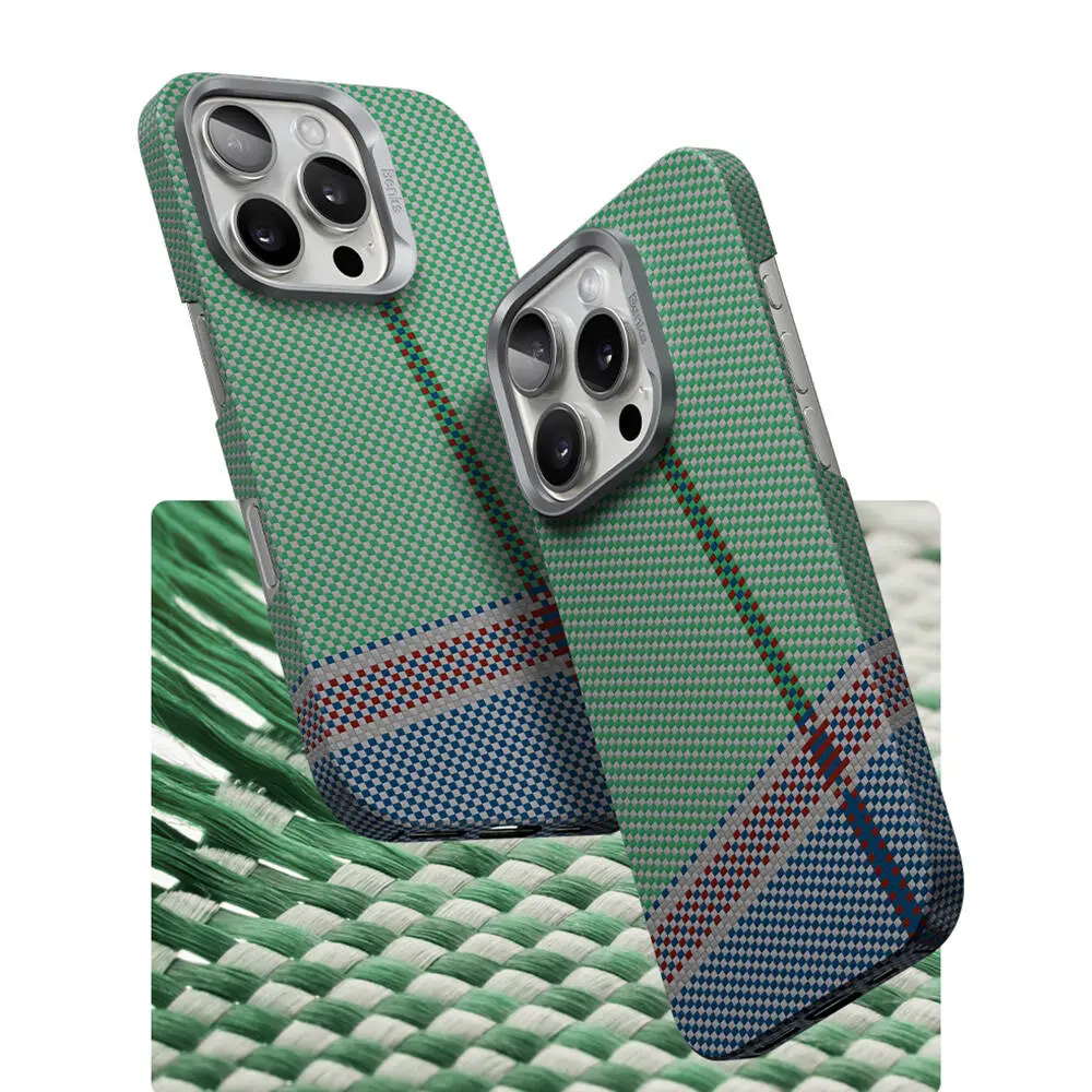 iPhone 16 Pro Max MagSafe Uyumlu Kevlar Kılıf - Benks Passion Green ArmorAir