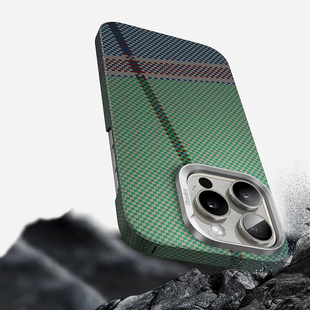 iPhone 16 Pro Max MagSafe Uyumlu Kevlar Kılıf - Benks Passion Green ArmorAir