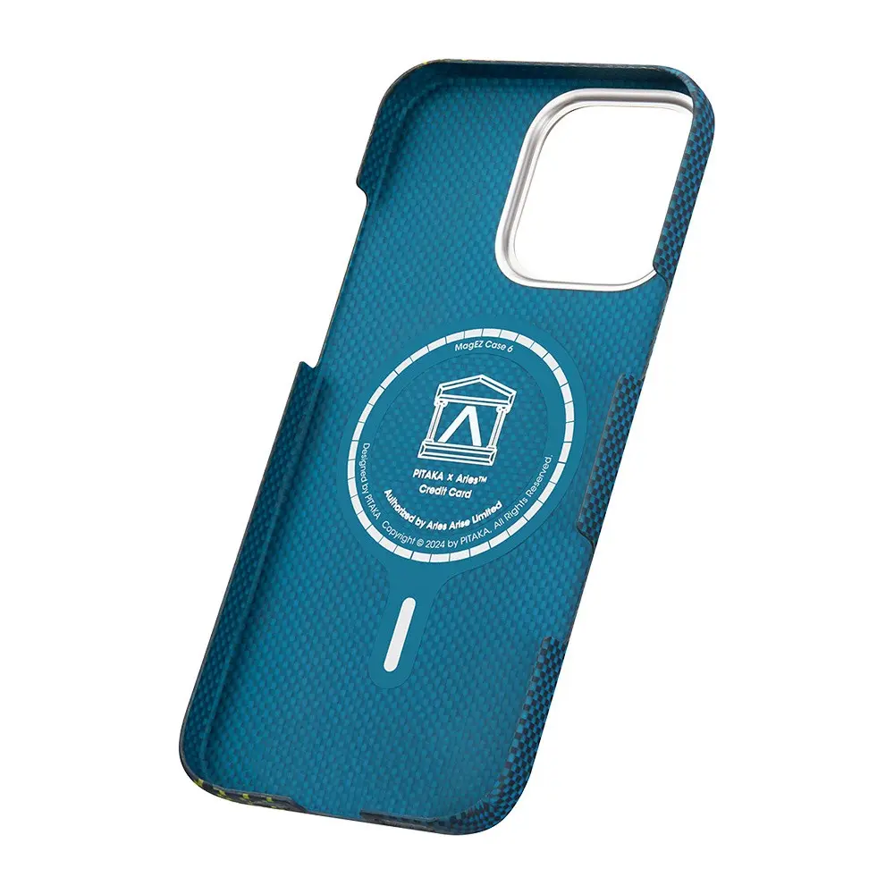 iPhone 16 Pro Max MagSafe Uyumlu Aramid Fiber Kılıf - Pitaka Aries
