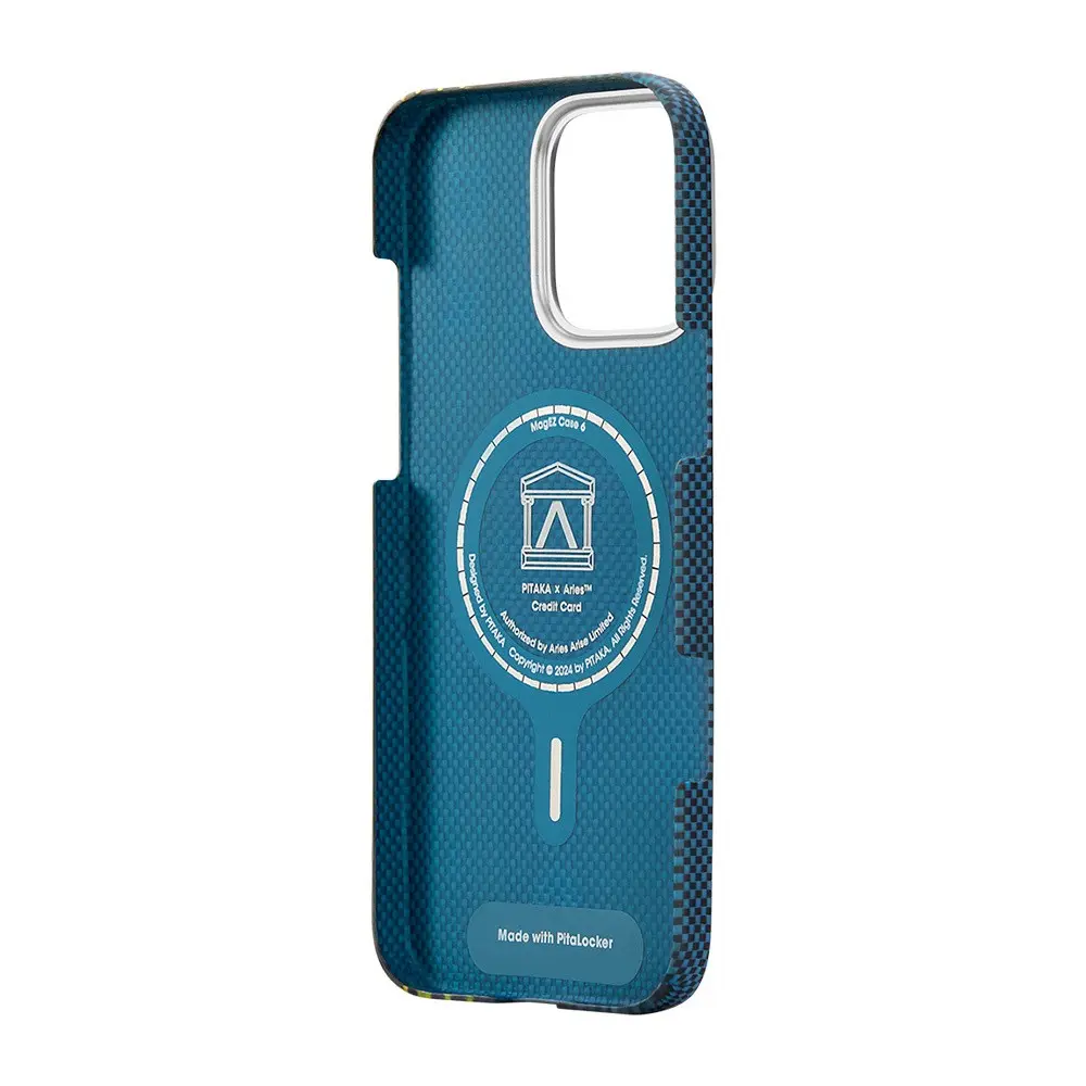 iPhone 16 Pro Max MagSafe Uyumlu Aramid Fiber Kılıf - Pitaka Aries