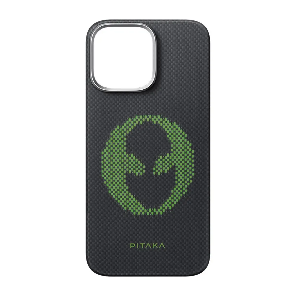 iPhone 16 Pro Max MagSafe Uyumlu Aramid Fiber Kılıf - Pitaka Tactile Woven Aries