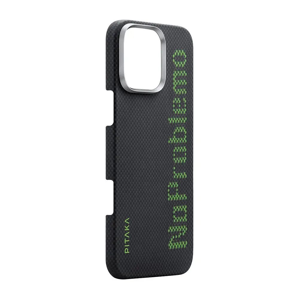 iPhone 16 Pro Max MagSafe Uyumlu Aramid Fiber Kılıf - Pitaka Tactile Woven Aries
