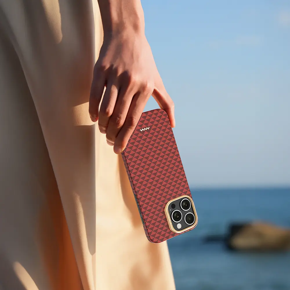 iPhone 16 Pro Max MagSafe Uyumlu Aramid Fiber Kılıf - Raptic Aramid Skin Origin