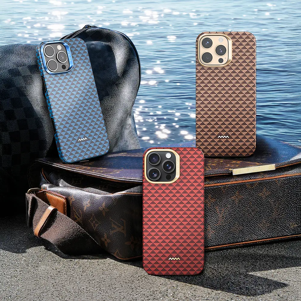 iPhone 16 Pro Max MagSafe Uyumlu Aramid Fiber Kılıf - Raptic Aramid Skin Origin