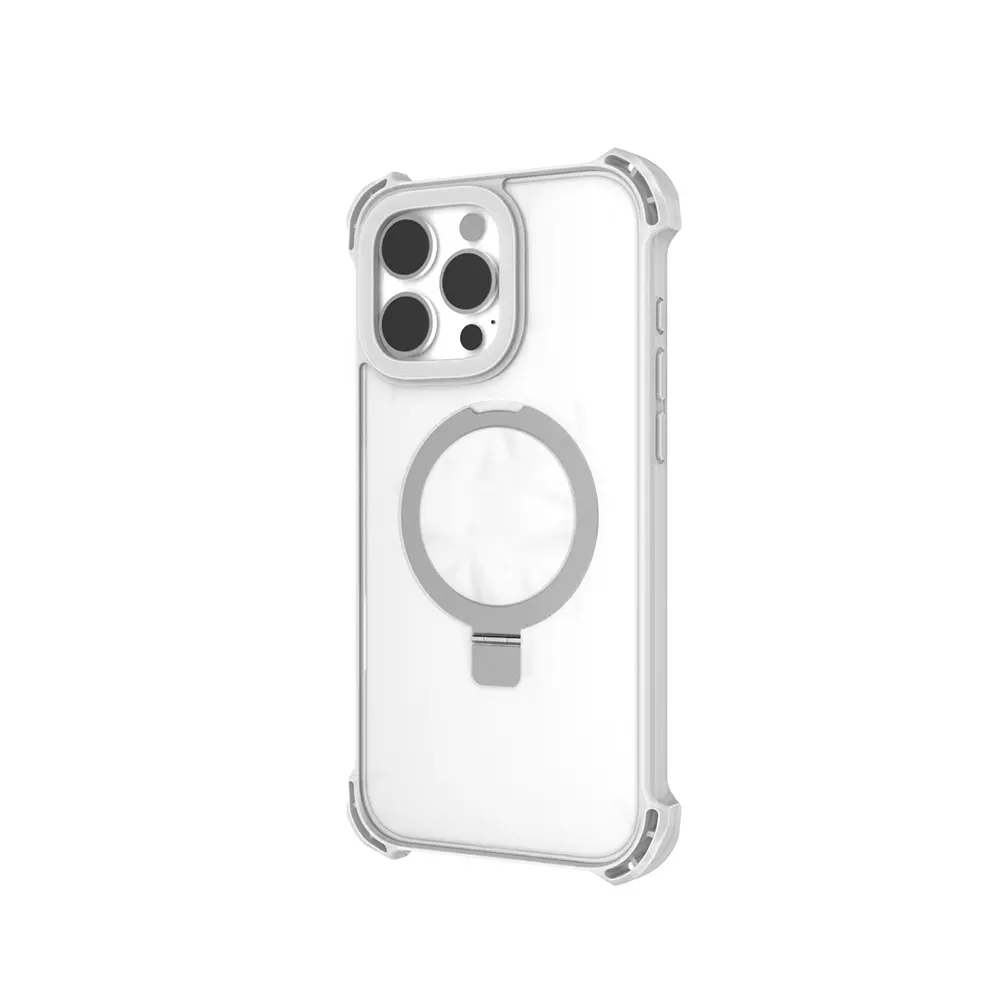 iPhone 16 Pro Max MagSafe Uyumlu Şeffaf Standlı Kılıf - Raptic Dual