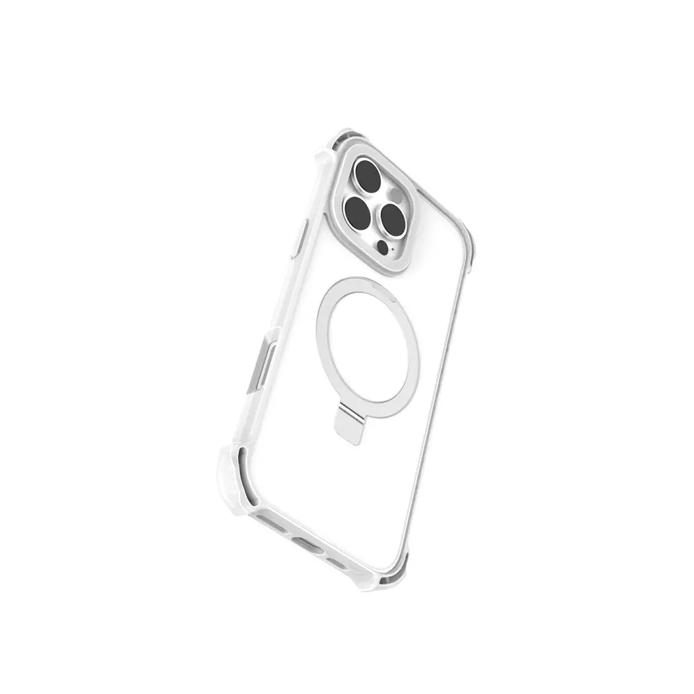 iPhone 16 Pro Max MagSafe Uyumlu Şeffaf Standlı Kılıf - Raptic Dual