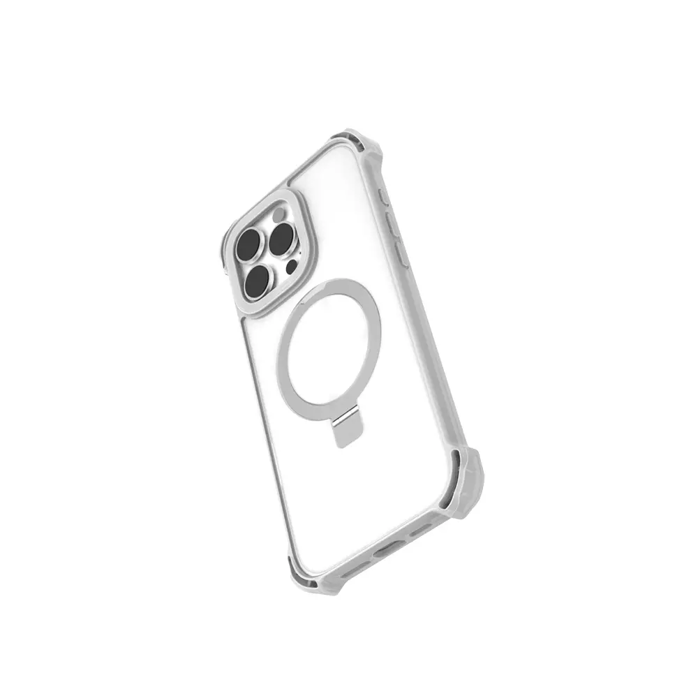iPhone 16 Pro Max MagSafe Uyumlu Şeffaf Standlı Kılıf - Raptic Dual