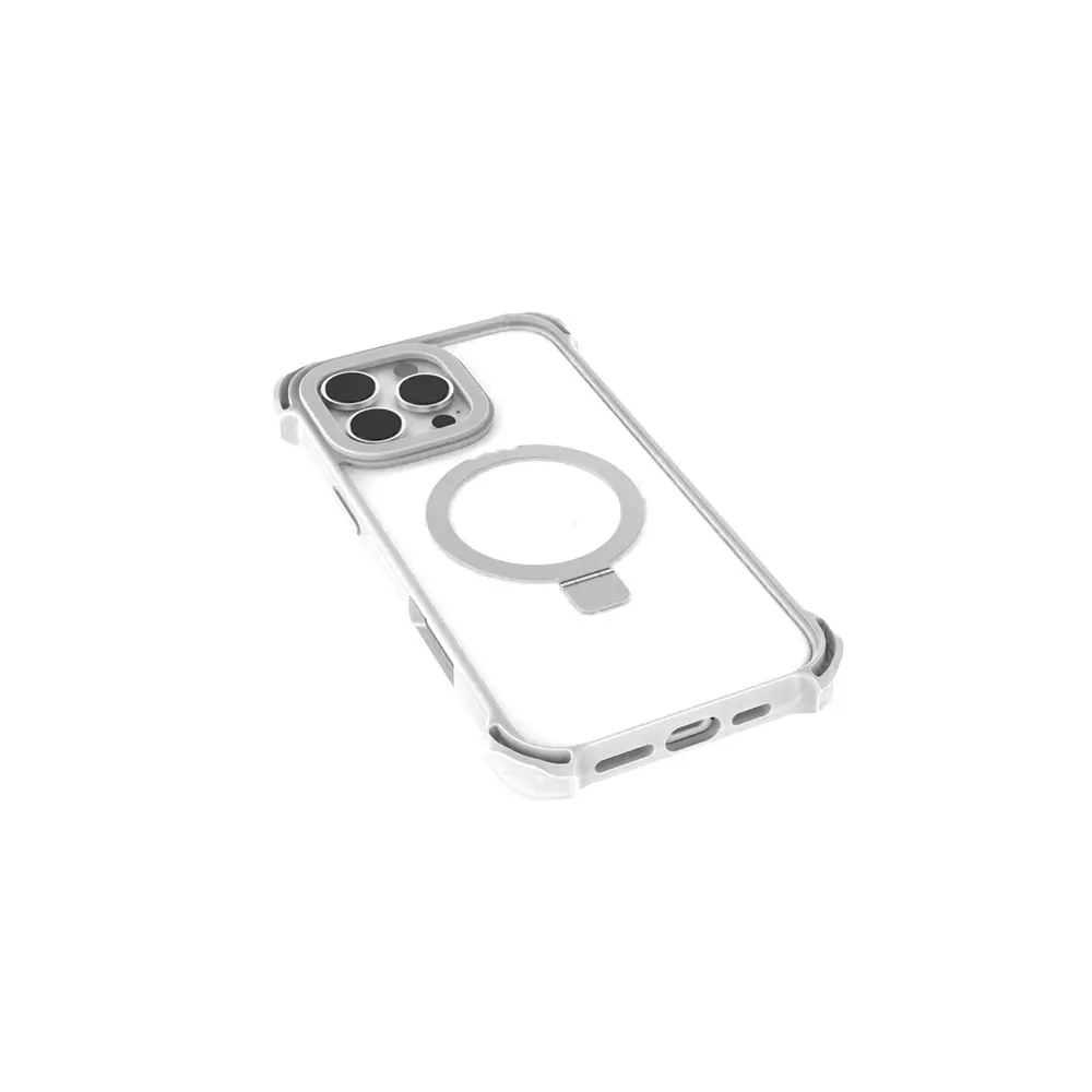 iPhone 16 Pro Max MagSafe Uyumlu Şeffaf Standlı Kılıf - Raptic Dual