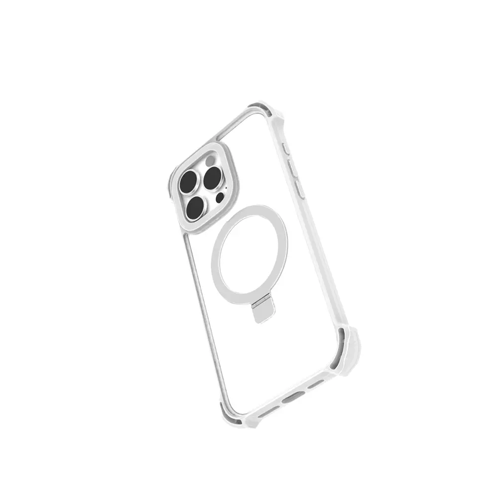 iPhone 16 Pro Max MagSafe Uyumlu Şeffaf Standlı Kılıf - Raptic Dual