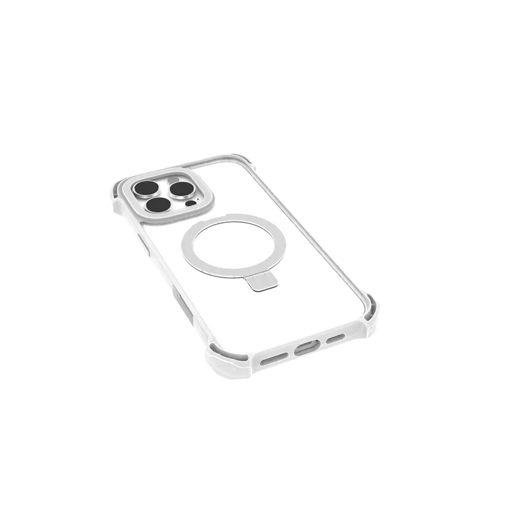 iPhone 16 Pro Max MagSafe Uyumlu Şeffaf Standlı Kılıf - Raptic Dual
