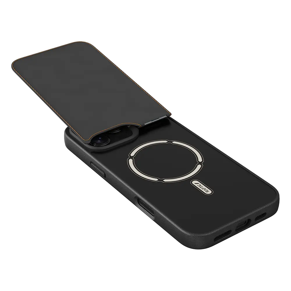 iPhone 16 Pro Max MagSafe Uyumlu Kartlıklı Standlı Kılıf - Raptic Slim Wallet