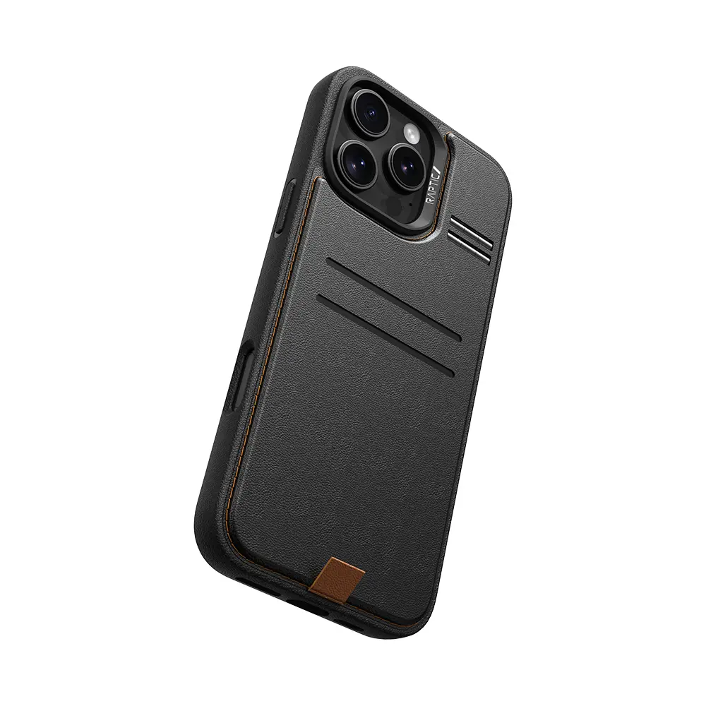 iPhone 16 Pro Max MagSafe Uyumlu Kartlıklı Standlı Kılıf - Raptic Slim Wallet