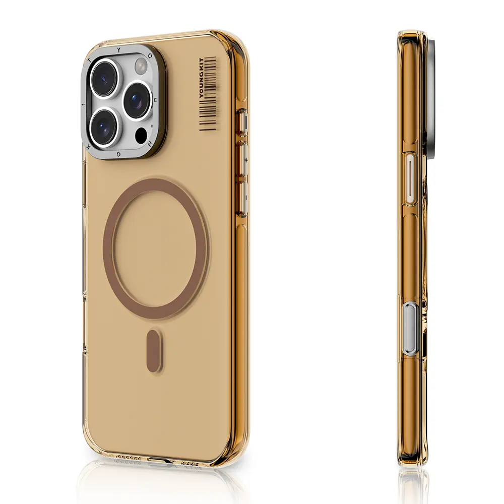 iPhone 16 Pro Max MagSafe Uyumlu Şeffaf Kılıf - Youngkit Crystal Shield