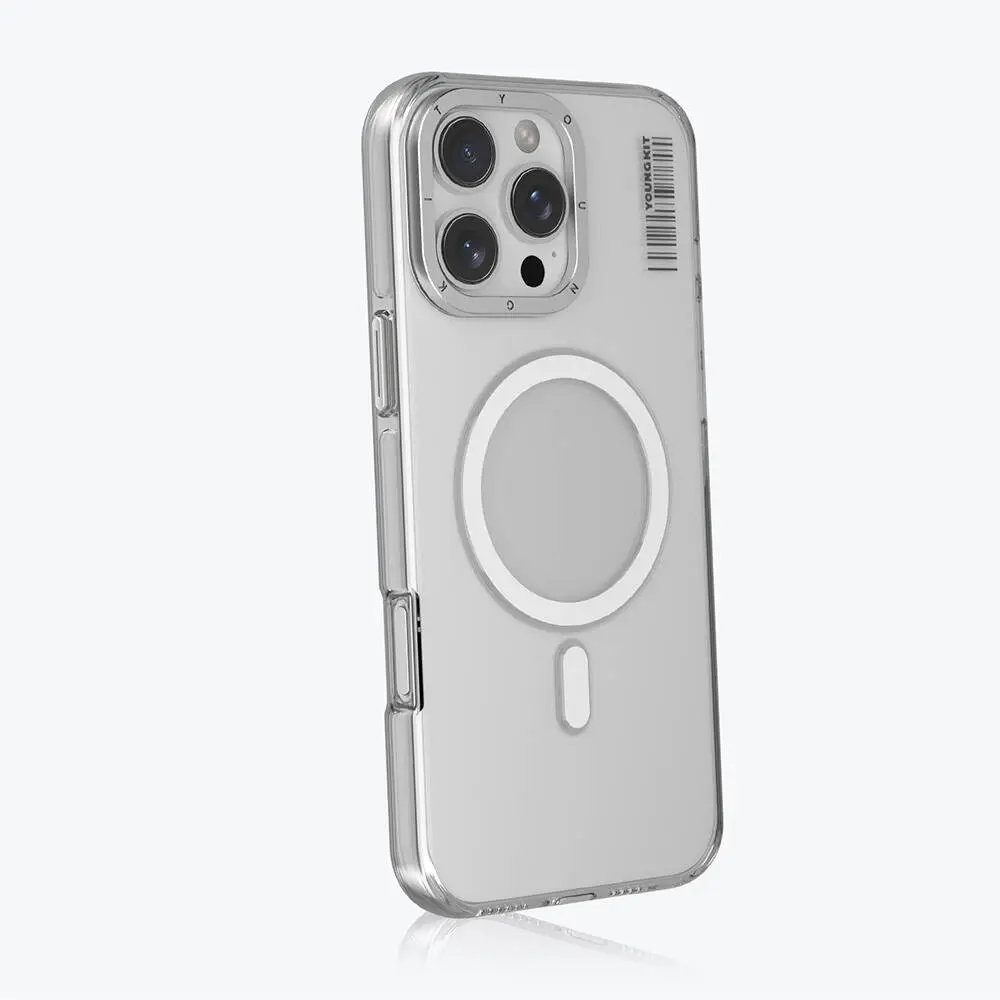 iPhone 16 Pro Max MagSafe Uyumlu Şeffaf Kılıf - Youngkit Crystal Shield