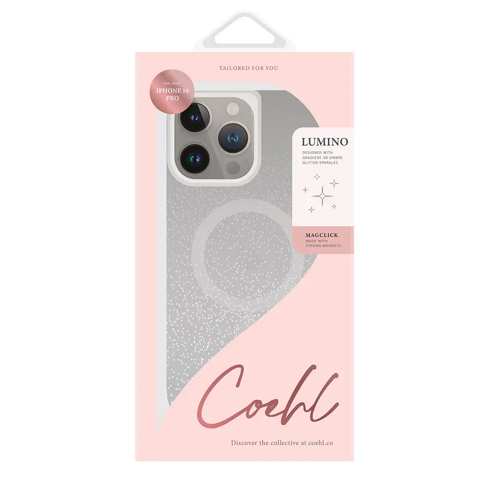 iPhone 16 Pro Max MagSafe Uyumlu Simli Kılıf, Askı İpli - Coehl Lumino