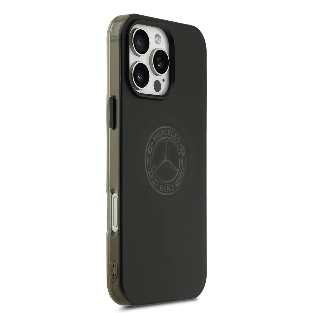 iPhone 16 Pro Max MagSafe Uyumlu Buzlu PC Kılıf - Mercedes Benz Nostaljik Yıldız