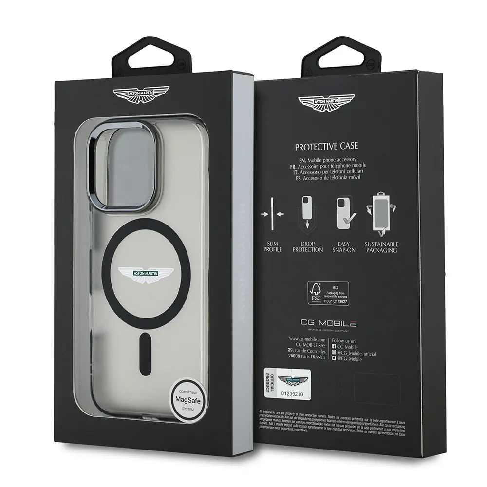 iPhone 16 Pro Max MagSafe Uyumlu Lisanslı Kılıf - Aston Martin Buzlu
