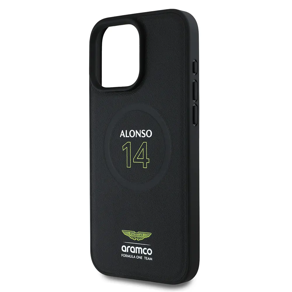 iPhone 16 Pro Max MagSafe Uyumlu PU Deri Kılıf - Aston Martin Alonso 14