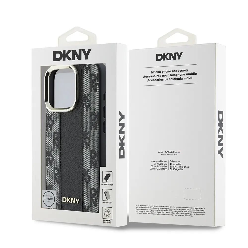 iPhone 16 Pro Max MagSafe Uyumlu Kılıf - DKNY Checkered Pattern