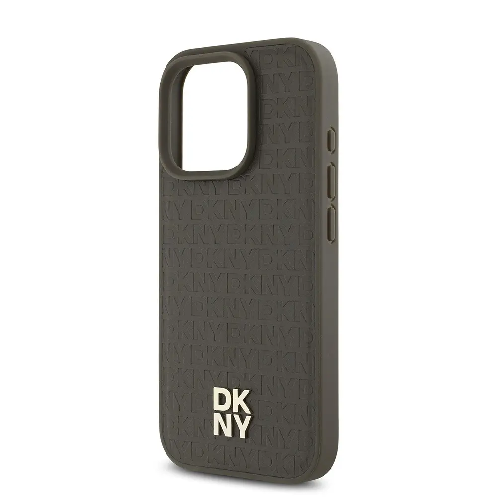 iPhone 16 Pro Max MagSafe Uyumlu 3D Desenli Kılıf - DKNY Repeat Pattern